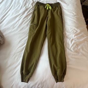 Womens figs martini olive high waisted Zamora jogger scrub pants